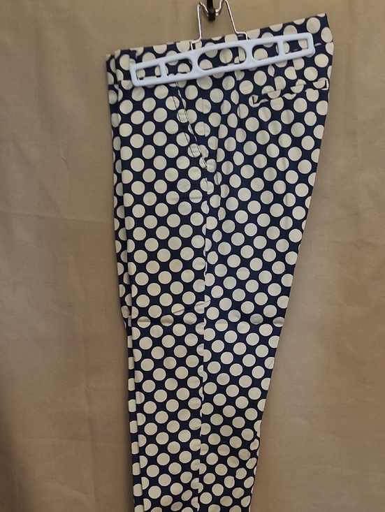 J. Crew Other - J. Crew Navy and White Polka Dot Chinos